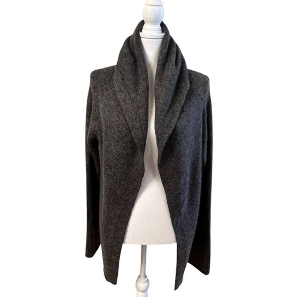 EILEEN FISHER | Dark Gray Wool Mohair Cardigan